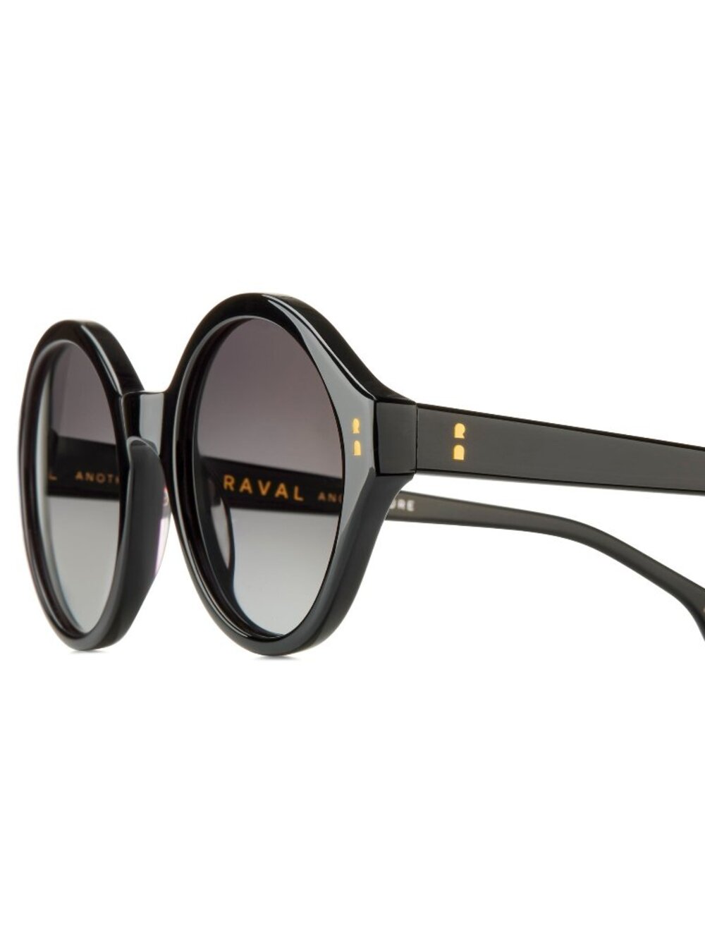 New Raval Eyewear Women's Sunglasses Black Square Grey Lens Acetate Frame CANDI